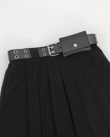 YWD プリーツスカート + ベルト (2color)