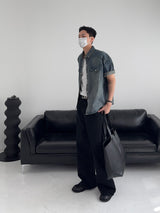 UO Washed Semi-Bootcut Flare Denim Pants