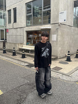 シグマプリンテッドロングスリーブTシャツ