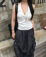 Nylon string cargo pants