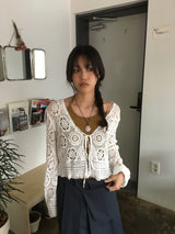Schiele Crochet Bolero (2color)