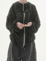 Bailen Shirring Ringer Windbreaker -4C