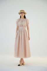 NO.4 DRESS - NUDE BEIGE