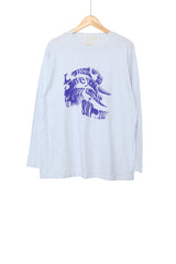Wave Lettering Long Sleeve T-Shirt