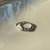 All is well, silver ring with Topaz_November Birthstone