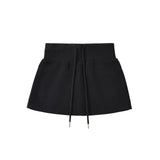 Contrast String Waist Mini Skirt 231809644