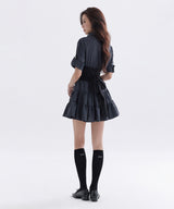 GESSO SHIRT WRAP DRESS_TT6S606NY