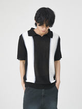 Mix-color boucle collar knit 3color