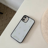 スター柄スマホケース (ガラスバンパー)
