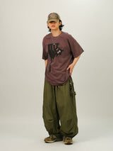 EN Rip-stop Carpenter Banding Parachute Pants