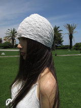 beads lace beanie