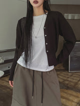 [U-BASIC] Ale Corsel V-neck Cardigan