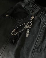 TZ Eight Ball Clothes Pin Key Ring