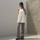 Walt Hippie Stripe Layered Bootscut Pants