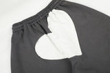 ミエル ハート パッチ ワイド パンツ