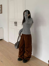 Comta Heart Cargo Corduroy Pants