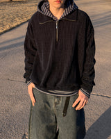 Labeni Striped Brushed Hoodie