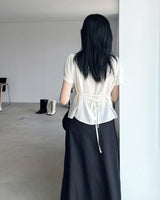 newdili scarf texture blouse