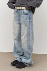 Maze Dart Curved Denim