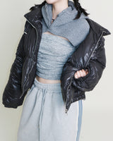 Monk String Shirring Piping Short Padded (Filling 100% Wellon)