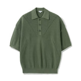 スラッシュパンチングハーフニット[Khaki]
