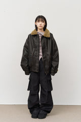 Landed Fur Leather Jacket