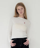 KIRSH プレーンラウンドフィットTシャツ [WHITE]