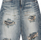 Caen Damaged Wash Denim Pants