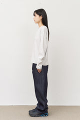 リブクロップ長袖Tシャツ
