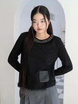 FRILL POCKET T (BLACK)