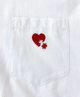 UNISEX 2WAYハートシャツ ホワイト