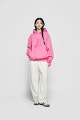 24FW LETTERING RABBIT HOODIE DARK PINK