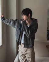 Rookie Mohair Cropped Hooded Jacket