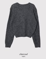 Jewel Mohair Knit Cardigan (2color)