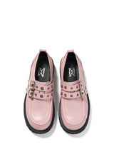 Biker Platform loafer pink