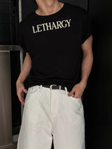 Lettering crop half t-shirts(3color)