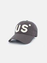 US クロシェ キャップ / チャコール