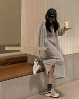 Fleece long one-piece with Hood