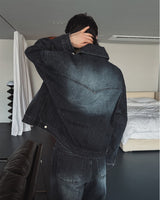 Bor Washed Western Denim Jacket