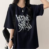 Gerty Vintage lettering boxy fit short-sleeved T-shirt