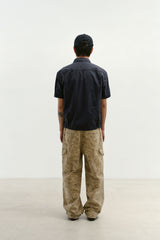 ビンテージウォッシュドフラップポケットワークシャケット (Washed Charcoal)
