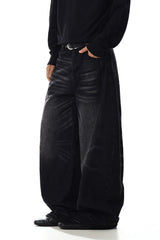 Curved Whisker Jeans