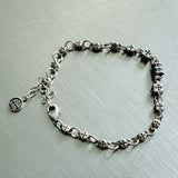 Engraved Cross Dice Bracelet