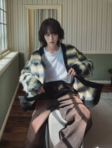 Bear brush mohair cardigan
