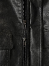 Vintage Curve Leather Jacket