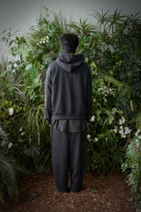 PAISLEY EMB. H-T HOODY (Charcoal)