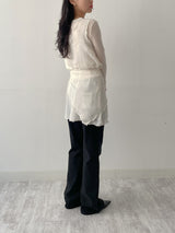 405 Cut-out Bootcut Wide Denim Pants