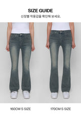 [B-DENIM] サマーブーツカット017