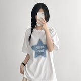 Star Love Printed Loose Short Sleeve Tee (4 colors)