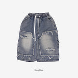 (Unisex)MARE ハーフダメージデニムパンツ